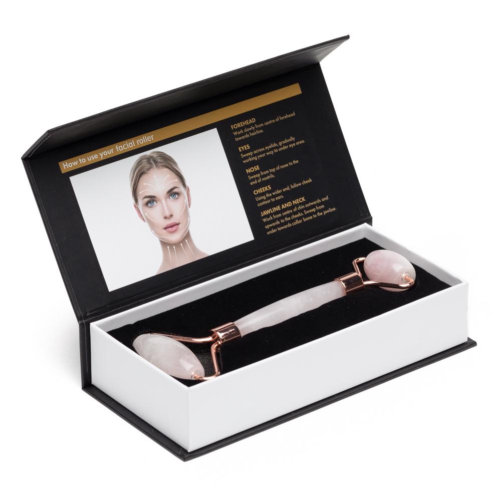 Rose Quartz Facial Roller – Dual-Ended Beauty Tool for Calming, Cooling & Skin Radianc