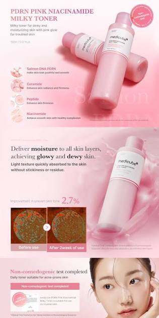 PDRN PINK NIACINAMAIDE MILKY TONER 150ml