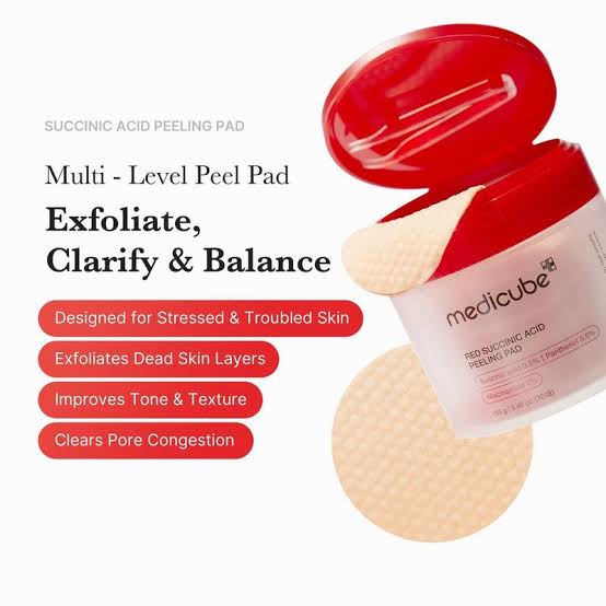 MEDICUBE Red Succinic Acid Peeling Pads 70 Pads