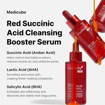 MEDICUBE Red Acne Succinic Acid Peel Serum 40g